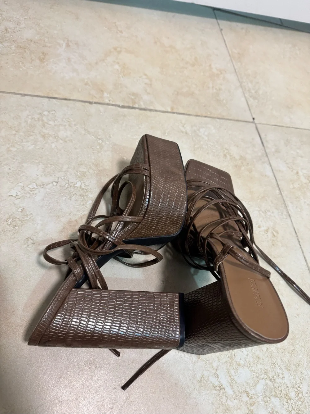 Forever 21 croc embossed